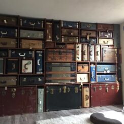 This woman has made an amazing and unique design idea with suitcases